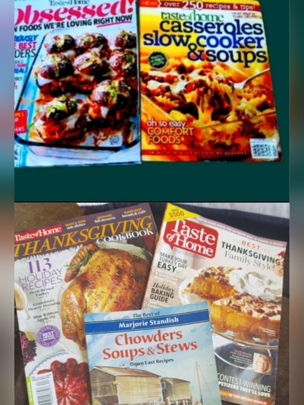Cooking Magazines *SEE NOTES*